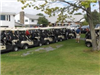 Row of golf carts