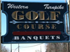 Western Turnpike Golf Course Sign